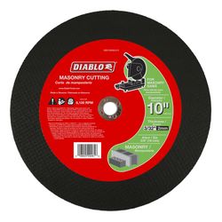 Diablo 10 in. D X 5/8 in. X 3/32 in. thick Aluminum Oxide Masonry Cut-Off Disc 1 pk