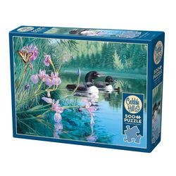 Cobble Hill Iris Cove Loons Jigsaw Puzzle 500 pc