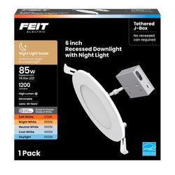 Feit LED Retrofits White 7 in. W Aluminum LED Canless Recessed Downlight 14.6 W