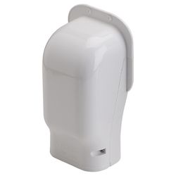 Slimduct Lineset Cover Wall Inlet 3.75 in. W X 3.5 in. H White