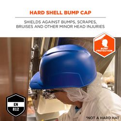 Ergodyne Skullerz Hard Shell Bump Cap Blue
