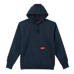 Milwaukee XXL Long Sleeve Unisex Hooded Hoodie Blue