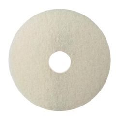 Gator 17 in. D Non-Woven Natural/Polyester Fiber Floor Polishing Pad White
