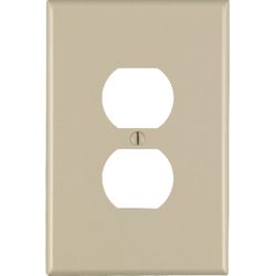 Leviton Ivory 1 gang Thermoset Plastic Duplex Wall Plate 1 pk