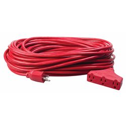 Southwire Outdoor 100 ft. L Red Extension Cord 14/3 SJTW