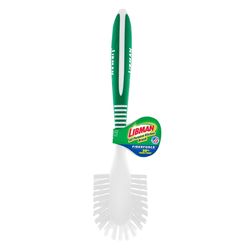 Libman 2.4 in. W Hard Bristle 8 in. Plastic/Rubber Handle Kitchen Brush