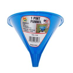 Midwest Can Blue 5 in. H Polyethylene 1 pt Funnel