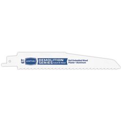 Century Drill & Tool 6 in. Bi-Metal Demolition Series Reciprocating Saw Blade 6 TPI 1 pk