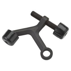 National Hardware Zinc Oil Rubbed Bronze Brown Hinge Pin Door Stop Mounts to door .5 in.