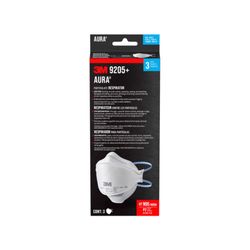 3M N95 Respirator Flat Fold White 3 pk