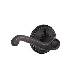 Schlage F Series Flair Aged Bronze Dummy Lever