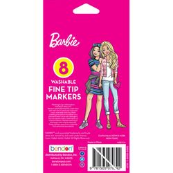 Bendon Barbie Fine Tip Marker 8 pk