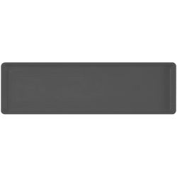 Novelty 1 in. H X 36 in. W X 7 in. D Plastic Countryside Flowerbox Tray Flower Box Tray Black