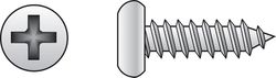HILLMAN No. 4 Ga. X 3/8 in. L Phillips Pan Head Sheet Metal Screws 100 pk