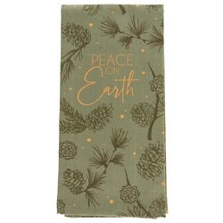 Karma Multicolored Cotton Peace On Earth Tea Towel 1 pk