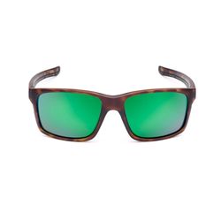 Flying Fisherman Freeline Sunglasses Unisex Matte Tortoise Frame Amber Green Mirror Lens Polarized