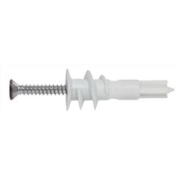 Hillman .164 in. D X 1.5 in. L Plastic Flat Head Drywall Anchor 10 pc