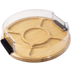 Totally Bamboo 12.75 in. L X 12 in. W X 2.88 in. Bamboo Charcuterie Board