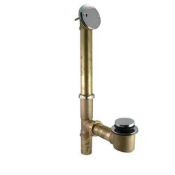 Keeney Foot Lok Stop 1-1/2 in. D Chrome Brass Bath Drain