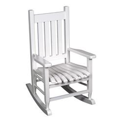 Hinkle Chair Company Plantation Youth White Wood Frame Rocking Chair