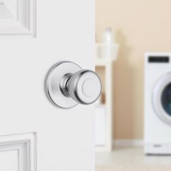 Kwikset Tylo Satin Chrome Passage Lockset 1-3/4 in.
