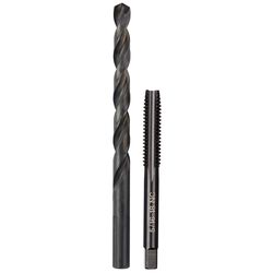 Milwaukee SAE 5/16-18 Straight Flute Plug Tap & F Drill Bit