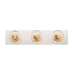 Bel Air Lighting Lyric Polished Chrome Clear 3 lights Incandescent Vanity Light Wall Mount