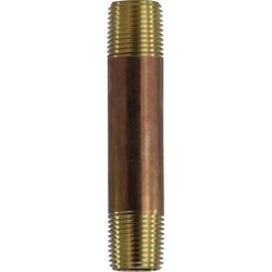 Anderson Metals 1/2 in. MPT in. X 1/2 in. D MPT Red Brass Nipple 2 in. L