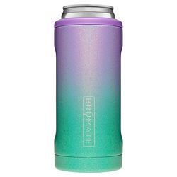 BruMate Hopsulator 12 oz Glitter Mermaid BPA Free Slim Can Insulator