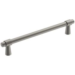 Amerock Destine Contemporary Bar Cabinet Pull 6-5/16 in. Satin Nickel Silver 1 pk
