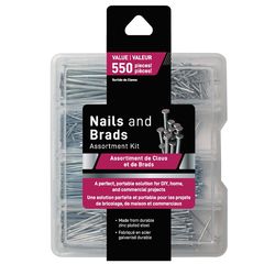 Jacent Steel Brad Nail Assortment 550 pk