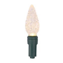 Celebrations Platinum LED C6 Warm White 50 ct String Christmas Lights 25 ft.