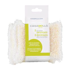 Casabella Delicate, Light Duty Cleaning Pad For Multi-Purpose 4 in. L 2 pk