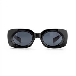 Optimum Optical Sunglasses Unisex Black Frame Black Lens