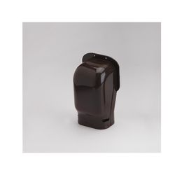 Slimduct Lineset Cover Wall Inlet 3.75 in. W X 3.5 in. H Brown