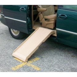 PetStep HalfStep Aluminum Pet Ramp Tan 3.5 in. H X 17 in. W X 2 in. D