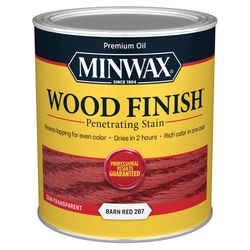 Minwax Wood Finish Semi-Transparent Barn Red Oil-Based Penetrating Wood Stain 1 qt