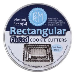 R&M International Corp Silver Steel Cookie Cutter Set