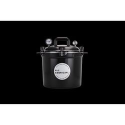 All American 1930 Cast Aluminum Pressure Canner 12.25 in. 21.5 qt Black