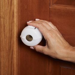 North States Toddleroo White Plastic Door Knob Covers 2 pk