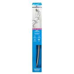 InterDesign Curved Shower Rod 72 in. L Brushed Silver