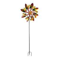 Alpine Assorted Metal 64 in. H Garden Stake Spinner