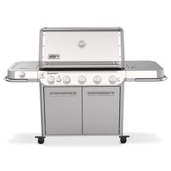 Weber Summit FS38 S LP Grill Bundle: Grill, Cover, Crisping Basket, Griddle, Wok