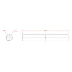 SteelWorks 3/4 in. D X 4 ft. L Round Aluminum Tube