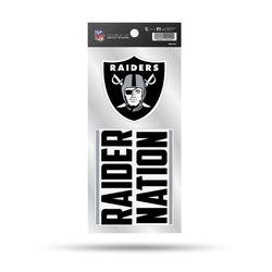 Rico NFL Las Vegas Raiders Double Up Die Cut Sticker Vinyl 1 pc