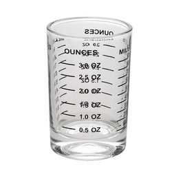 OGGI 3 oz Clear Glass Measuring Shot Glass