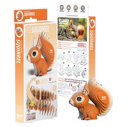 Safari Ltd. Eugy Squirrel 3D Puzzle Brown