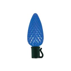 Celebrations Platinum LED C9 Blue 25 ct String Christmas Lights 25 ft.