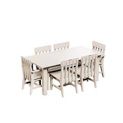 Breeo X Series 7 pc Birchwood Aluminum Dining Set