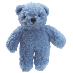 Zanies For Dog Blue Fleece Berber Bear Squeaky Dog Toy Large